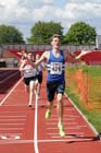 Ryan Green (Morpeth) winning the under-17s 800 metres at the North Eastern Champs, Gateshead.